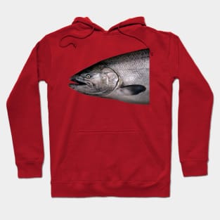 Chinook Salmon Head Photo Hoodie